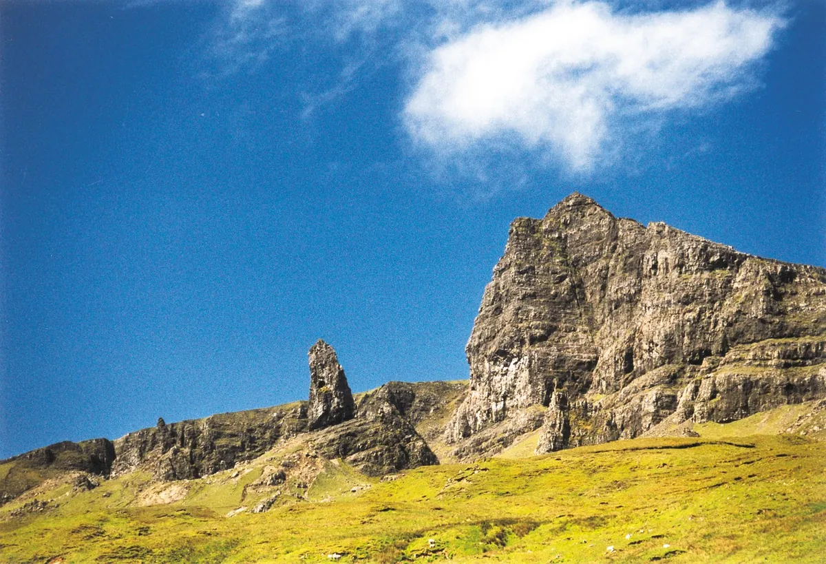 Old Man of Storr rock formation on the Isle of Skye